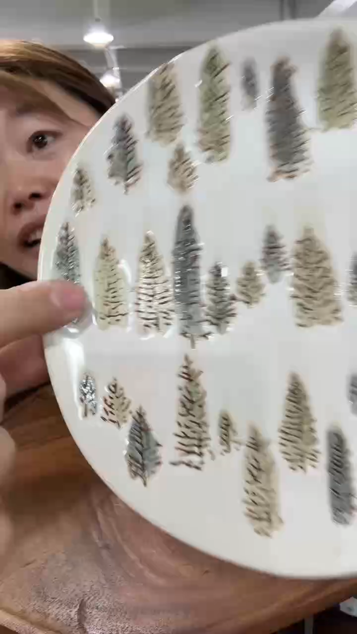 瓷tag8圣诞树英寸盘