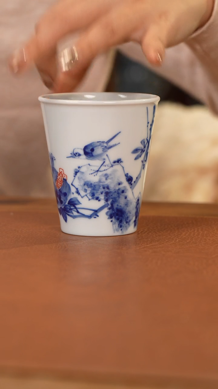 【闪购商品】杯融博花鸟可乐杯