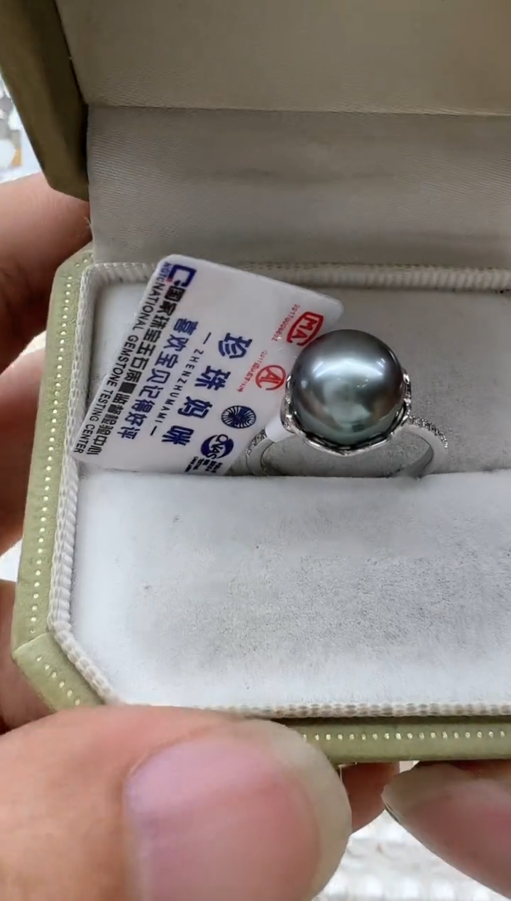 【闪购商品】海水珍珠戒指银S925镶嵌清货