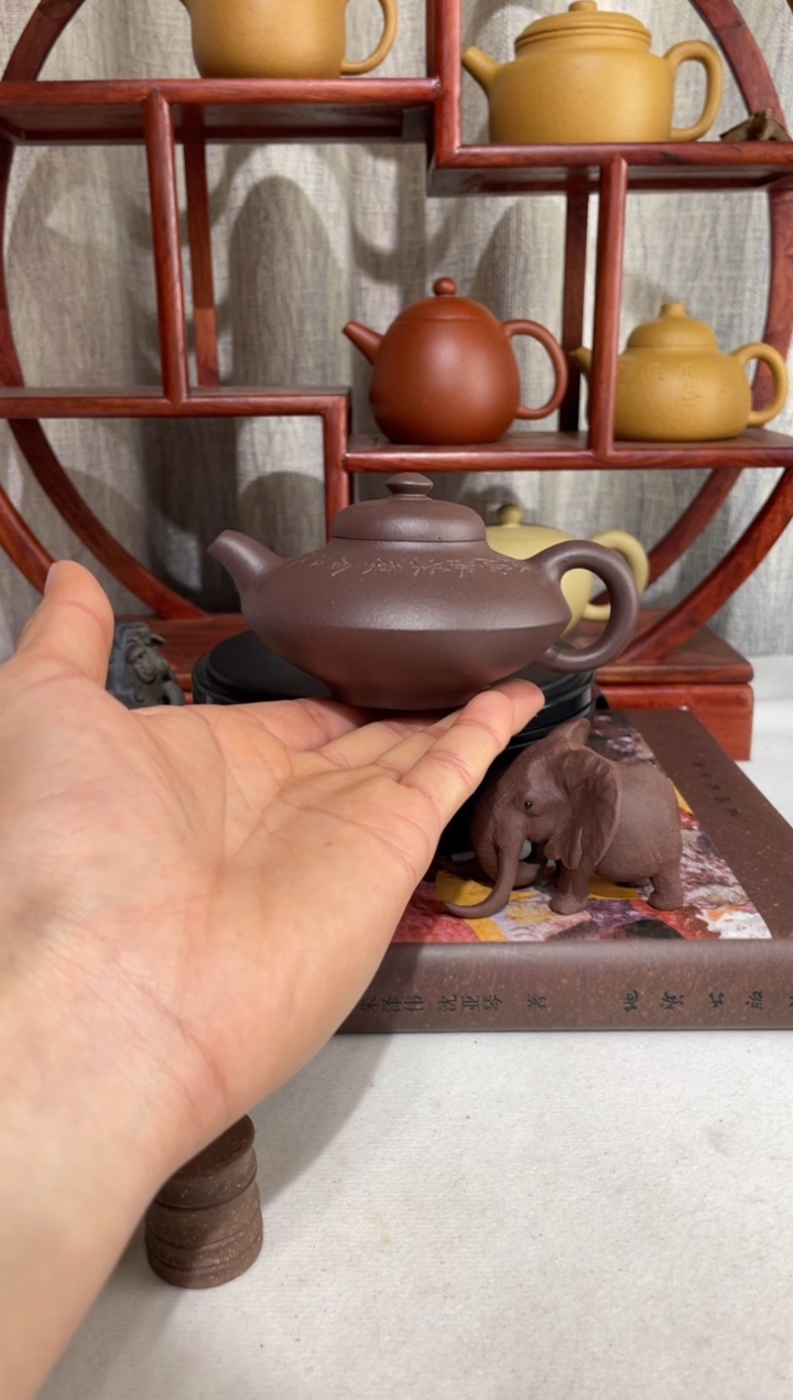 【闪购商品】紫砂茶壶台西底槽青合欢150cc