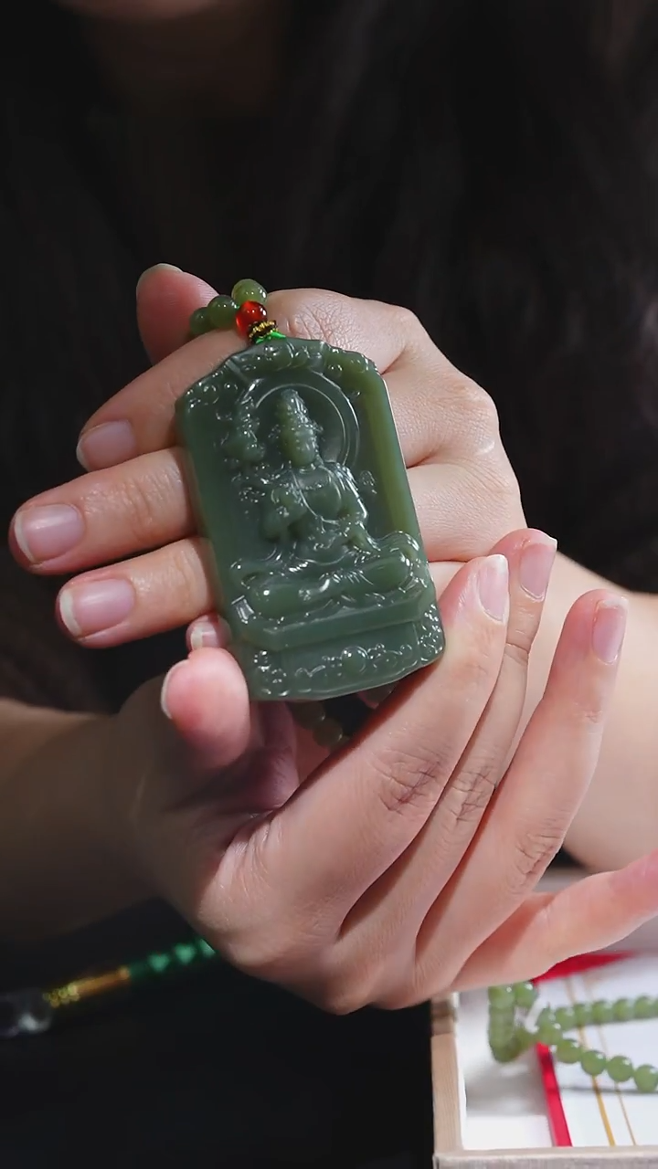 吊坠(不含链)未镶嵌和田玉JJD1229087多样性发一