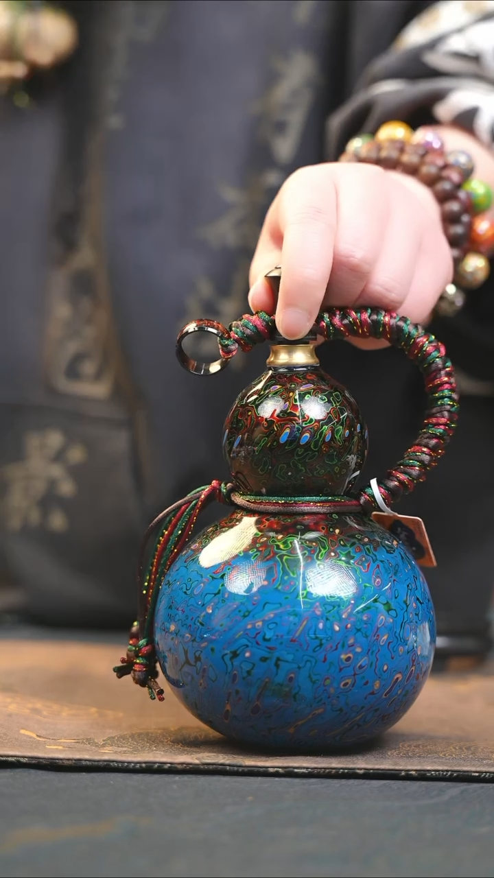 【闪购商品】YD178漆艺酒葫芦不包手串及旋转底座