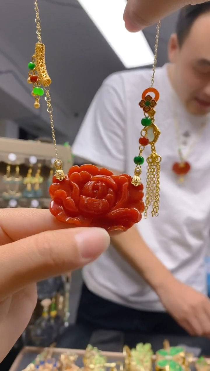 【闪购商品】翡翠耳饰合金0164翡翠锁骨链