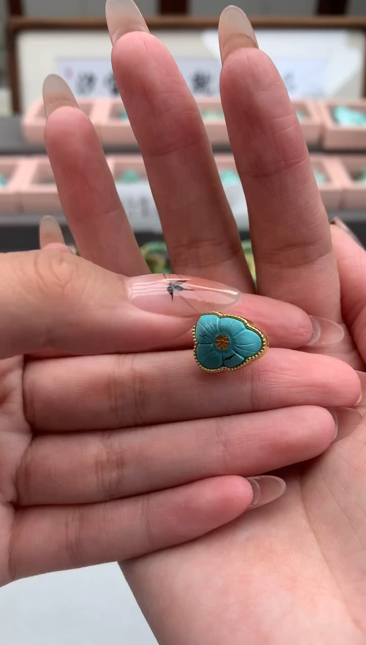 【闪购商品】绿松石花花未镶嵌AA04花花