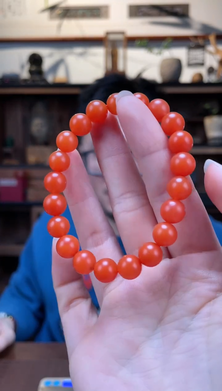 【闪购商品】南红玛瑙手串未镶嵌010保山南红手串JY多样性发一