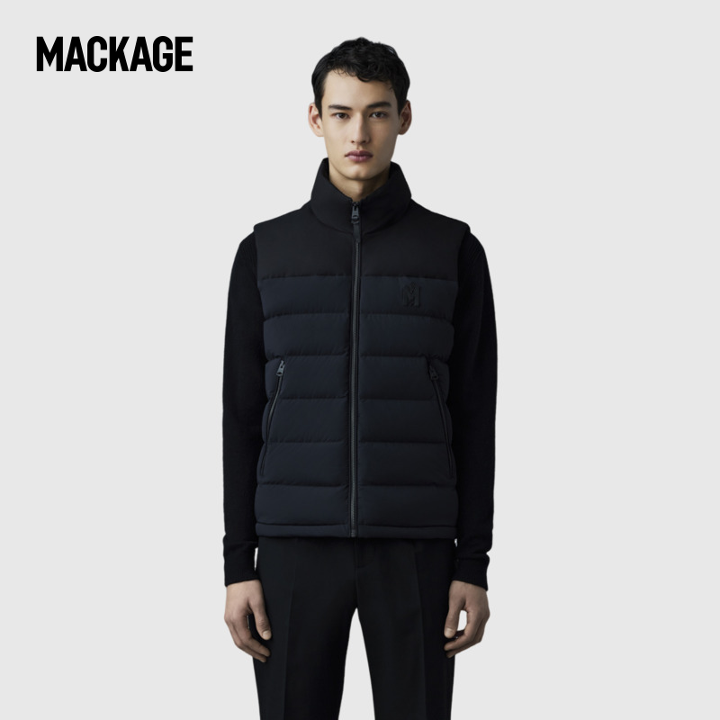 【分期免息】MACKAGE男女 BOBBIE立领羽绒背心马甲外套上衣