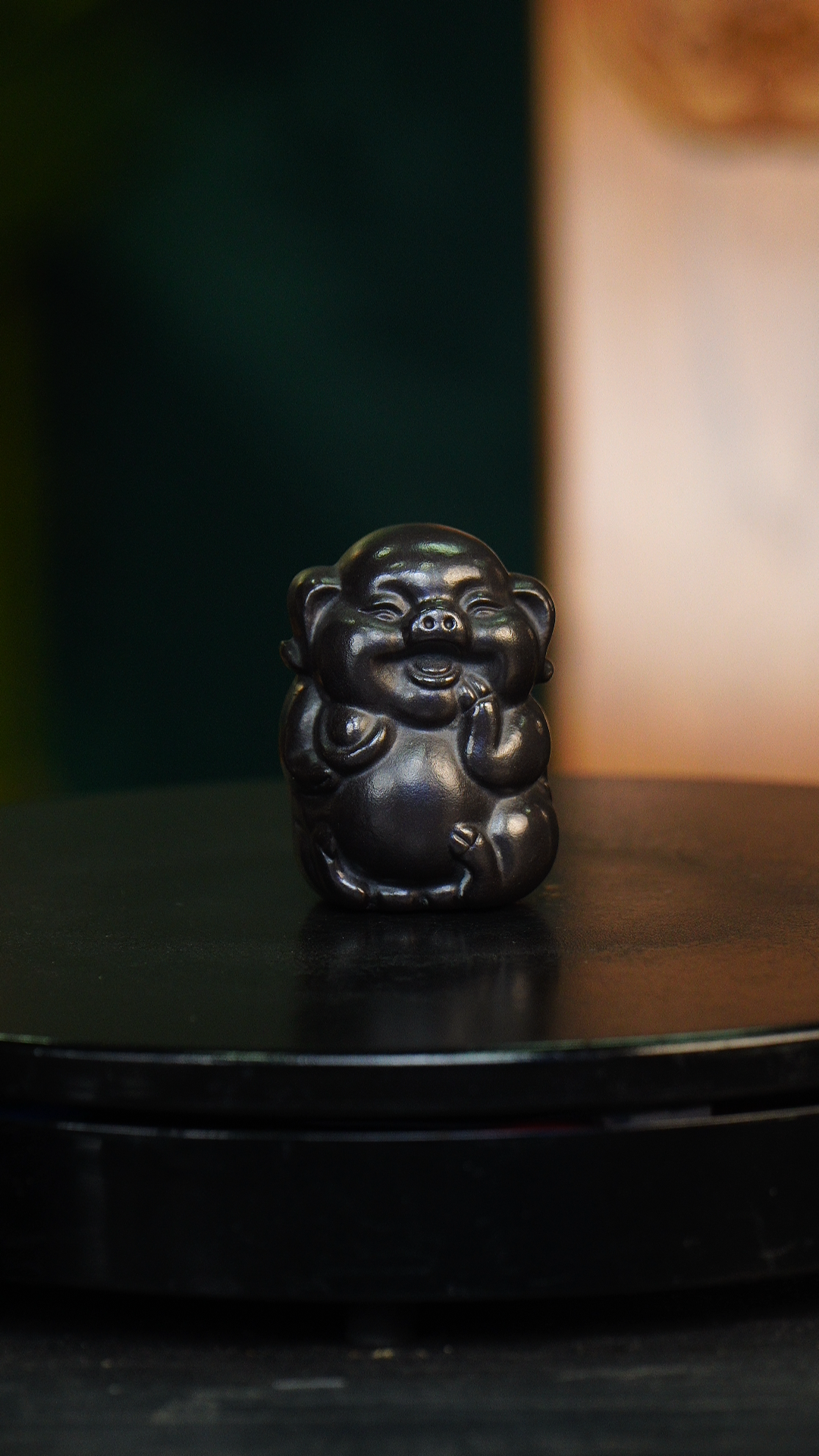 黑石黄元宝猪 文玩收藏