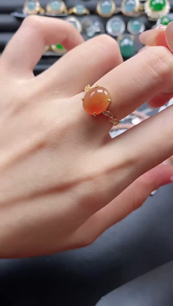 【闪购商品】翡翠戒指银S925镶嵌1111