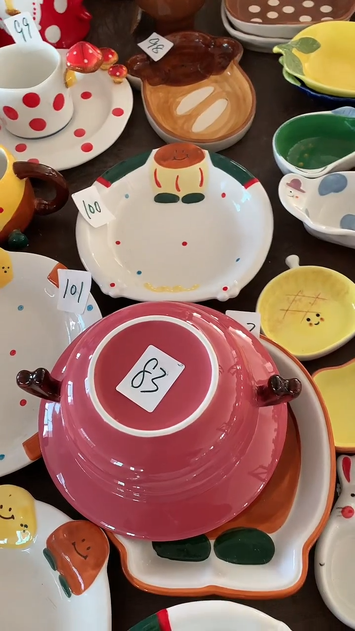 微瑕7.5寸薯仔圆盘+乔巴草帽盘