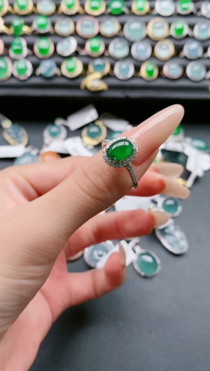 【闪购商品】翡翠戒指银S925镶嵌11111111