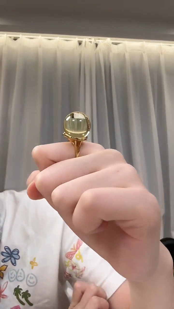 未镶嵌琥珀戒指戒指