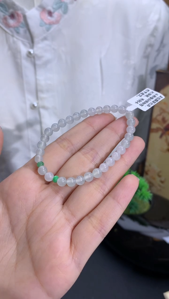 未镶嵌手串翡翠卡5.4mm