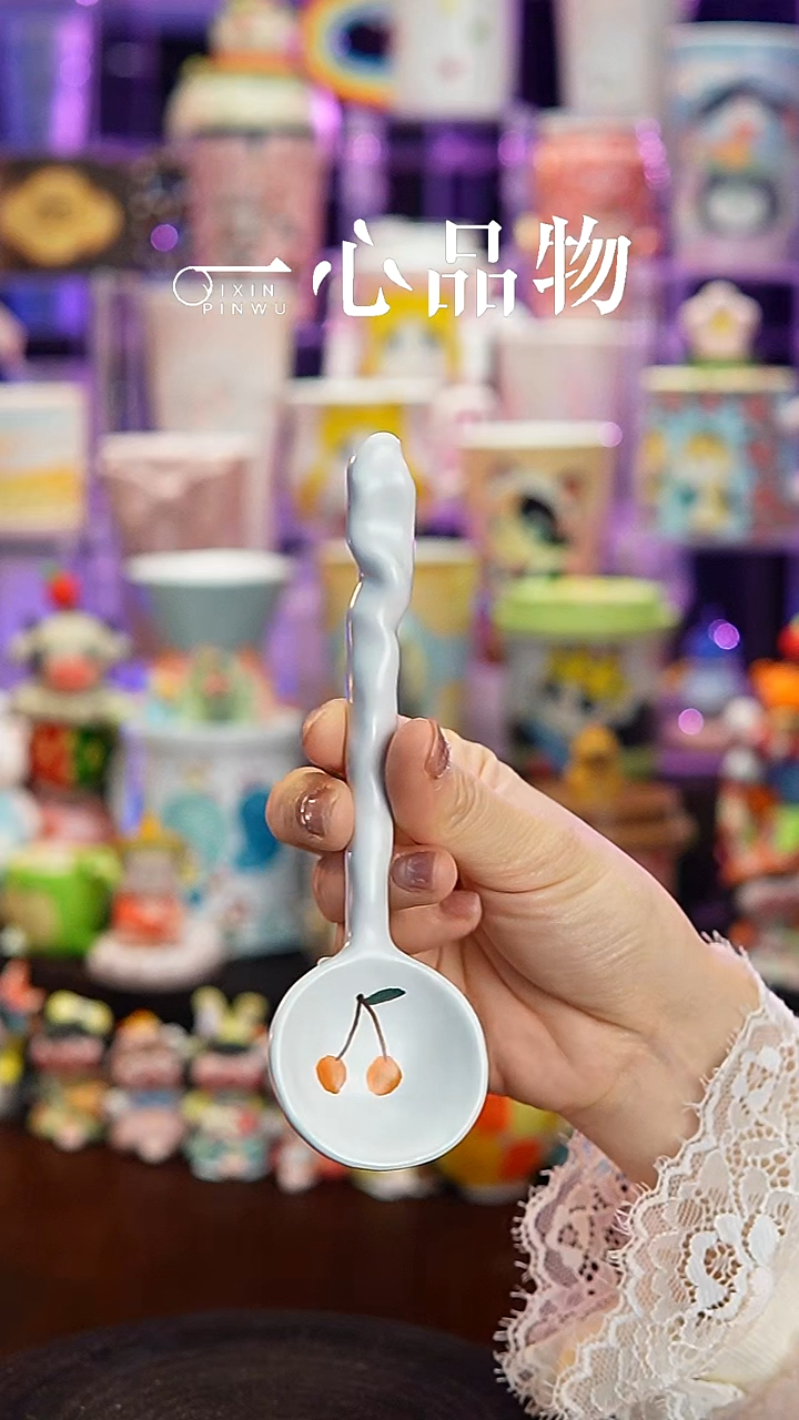 杯子瓷S62景德镇手工手绘杯子摆件