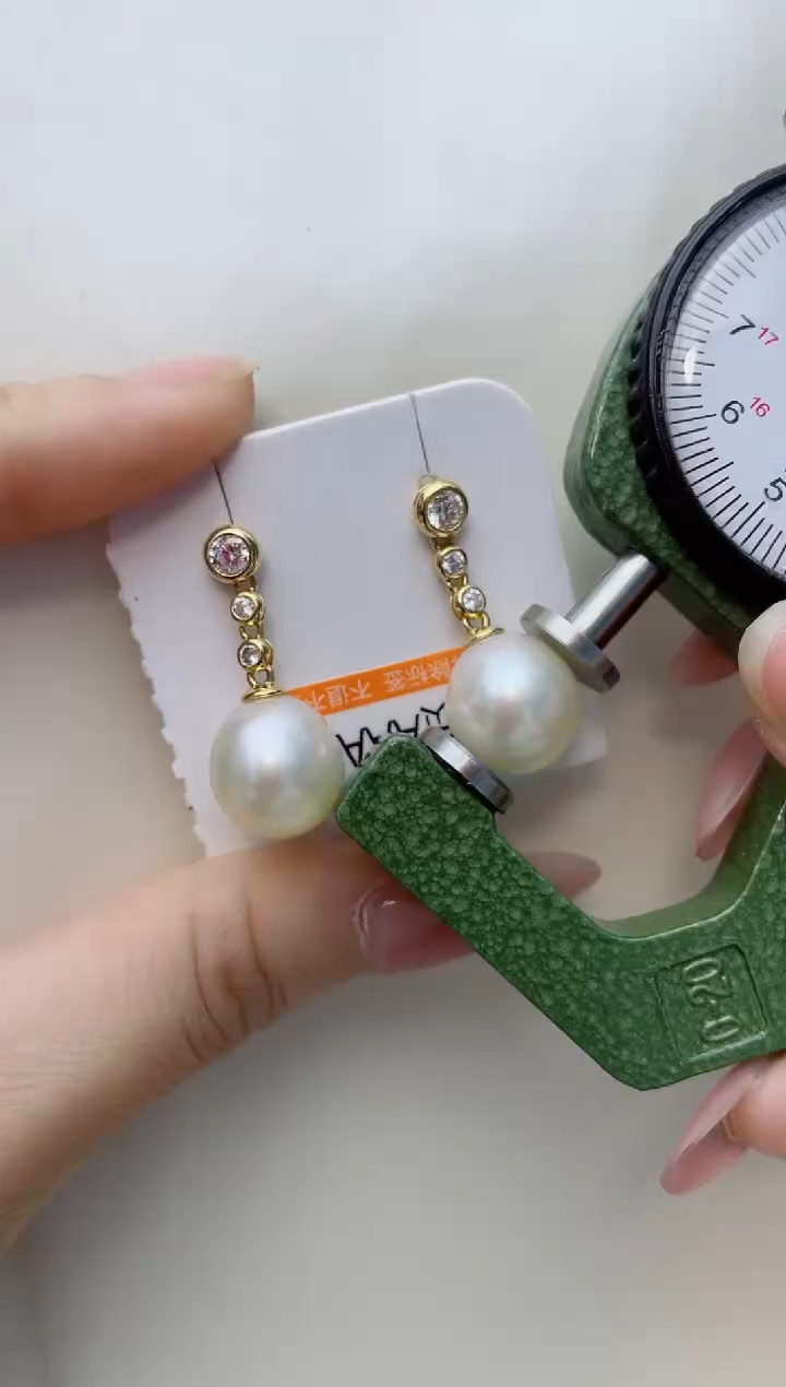 【闪购商品】海水珍珠耳饰银S925镶嵌A120
