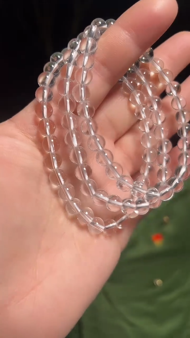 【闪购商品】水晶手链未镶嵌天然手串多样性发一6mm