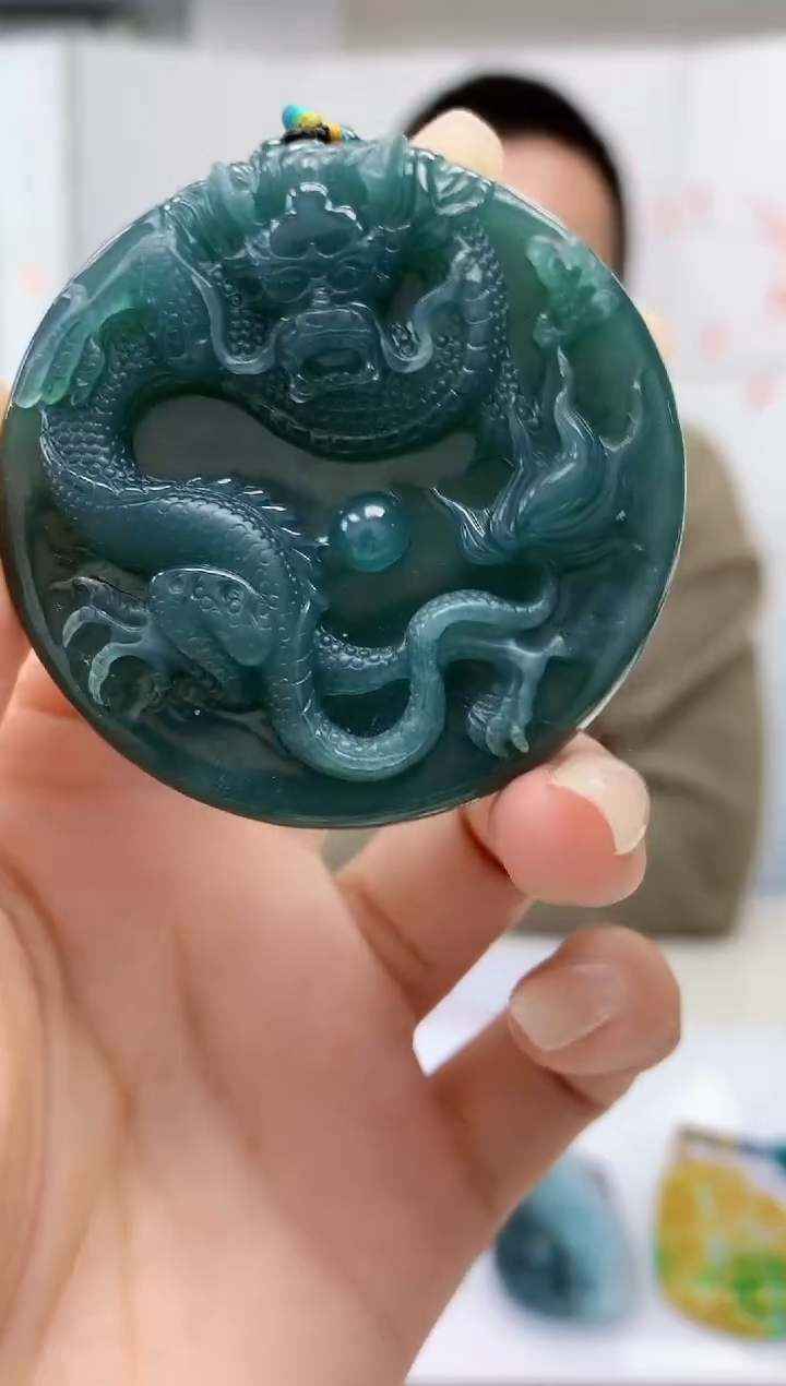 【闪购商品】定制翡翠未镶嵌4812lr-毛货挂件21