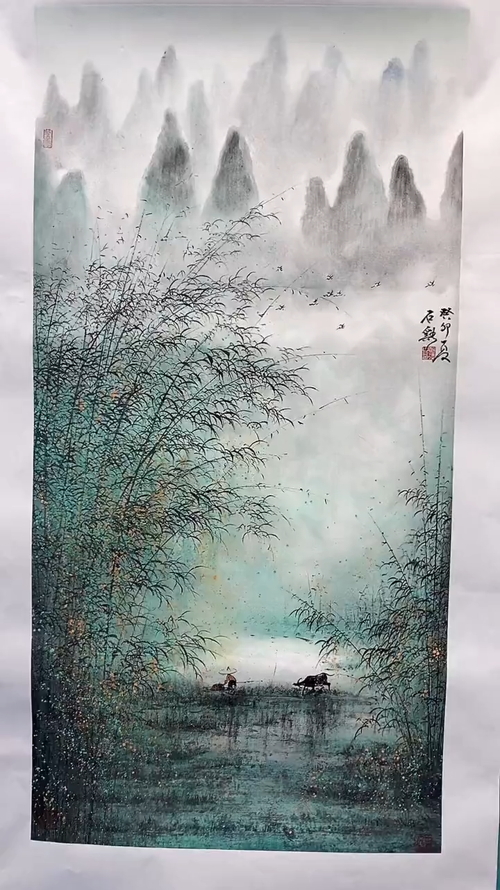 国画画都展厅明德老师国画作品25
