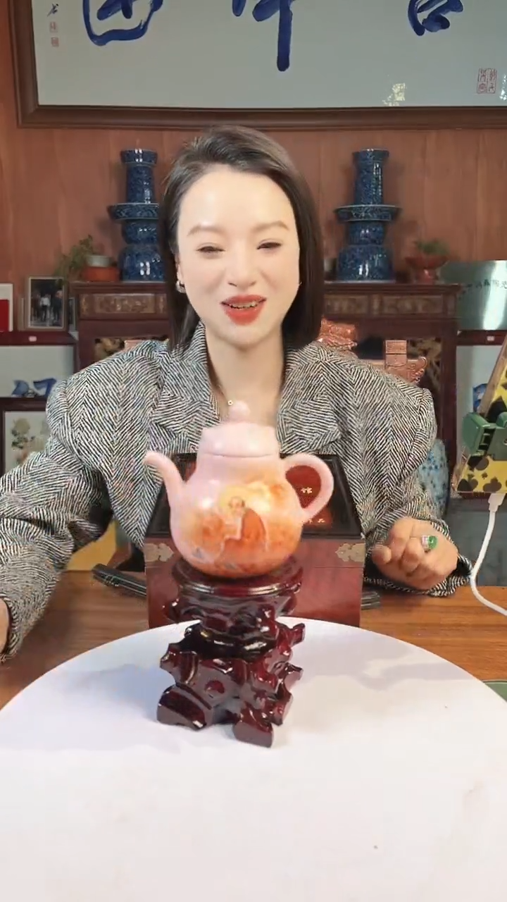 摆件陶景德镇陶瓷青花摆件18