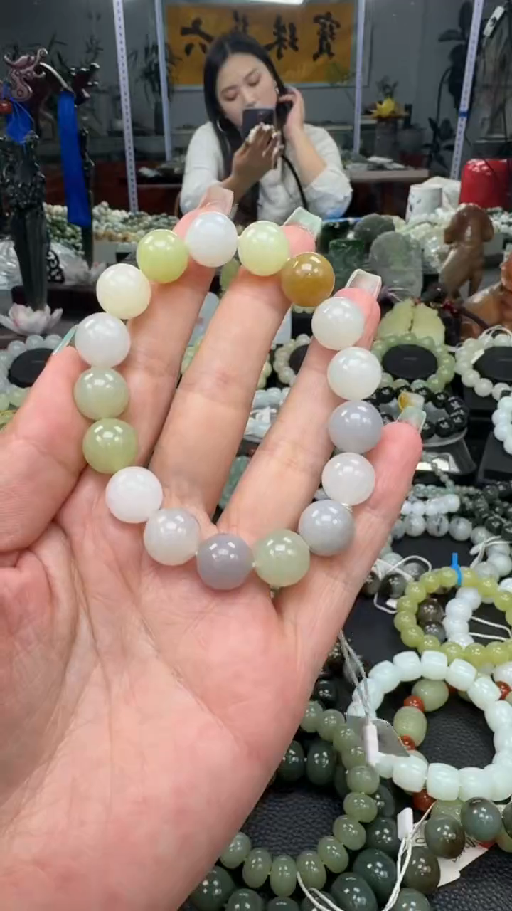 未镶嵌手串和田玉多宝卡12