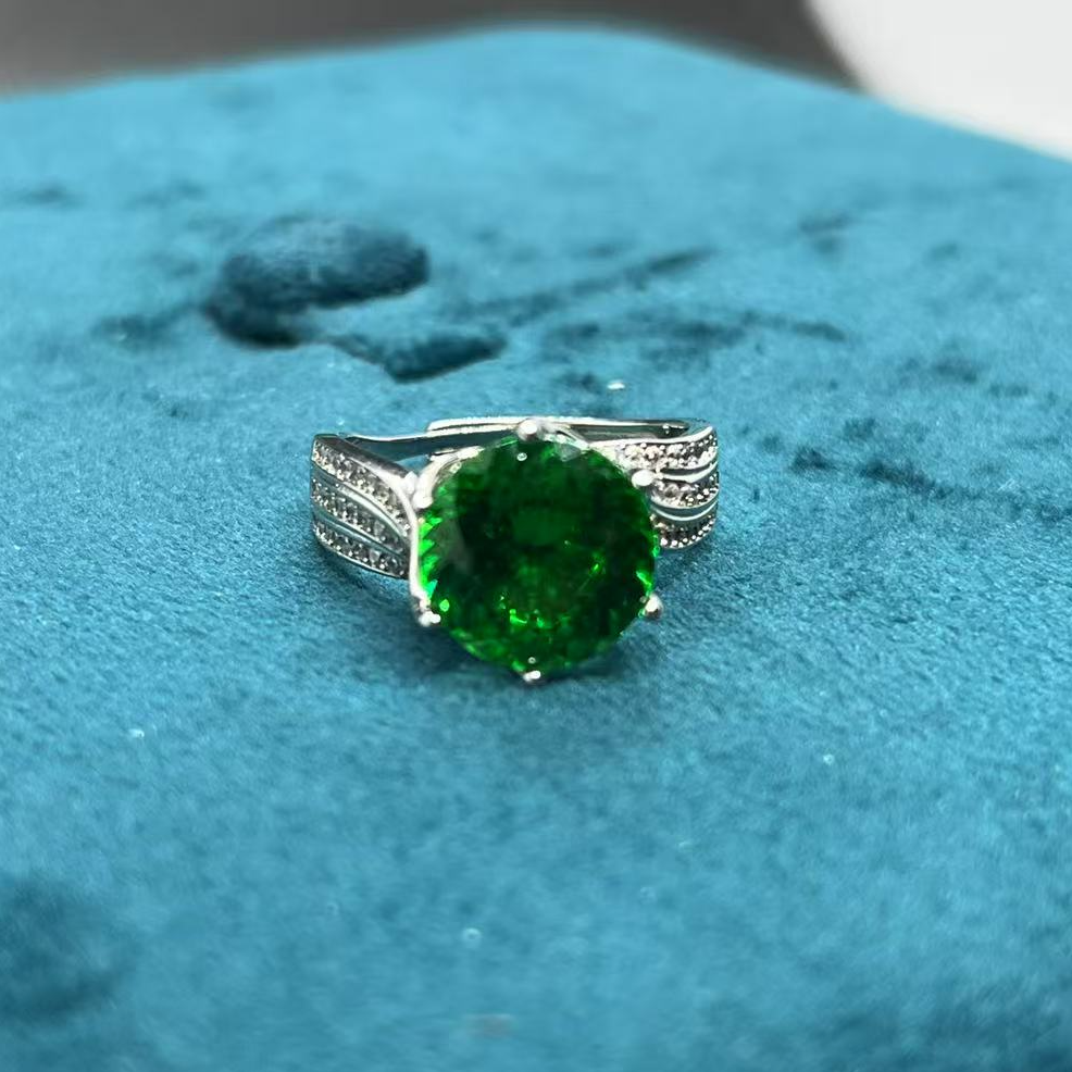 【南非库里南】NFKLN 高端奢华定制 绿色戒指 305