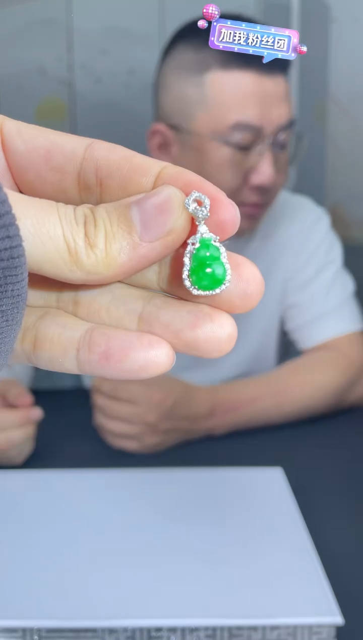 【闪购商品】定制翡翠银S925镶嵌01-20HDJT0130126