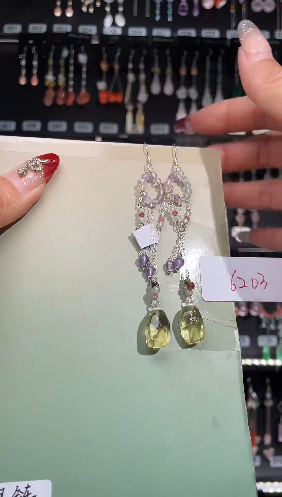 【闪购商品】紫晶耳饰银S925镶嵌喜欢拍