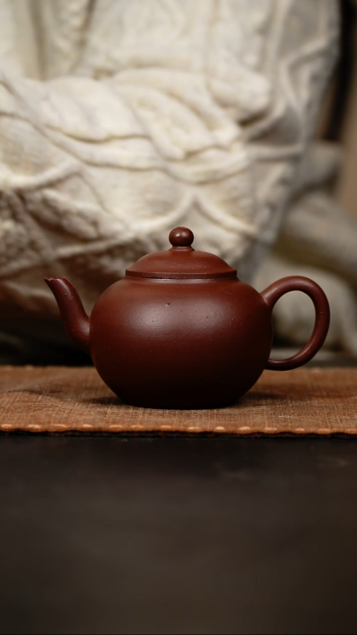 【闪购商品】紫砂茶壶宫灯壶紫泥柴烧110cc