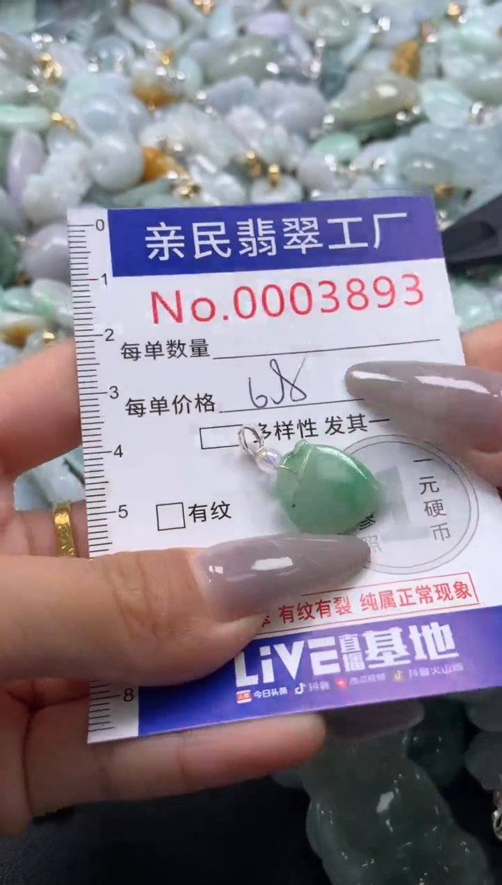 颈饰未镶嵌翡翠3893