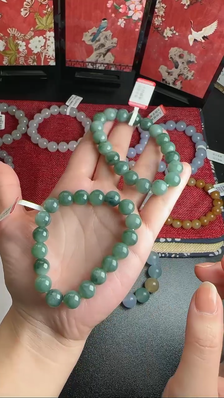 【闪购商品】翡翠手串未镶嵌WY0113132多样性发一