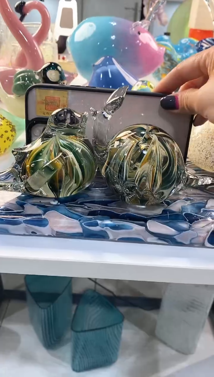 【闪购商品】琉璃慕忆家花瓶一对