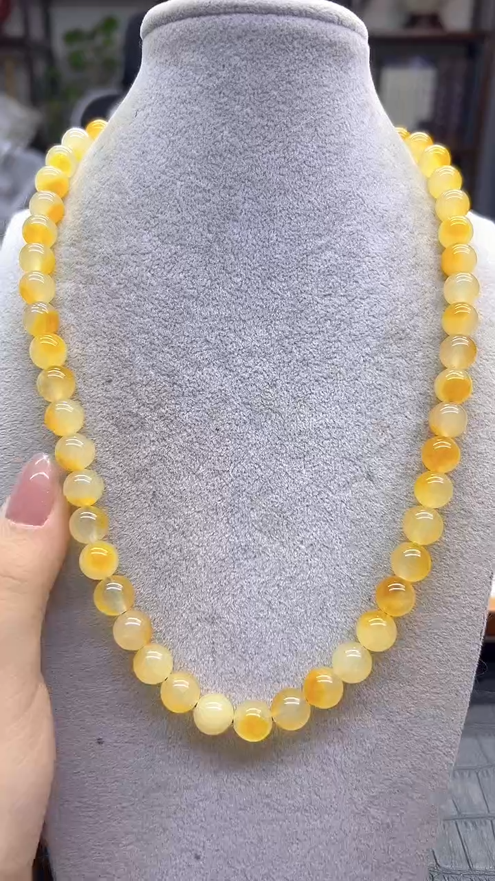 颈饰14K金镶嵌翡翠DIY款X812