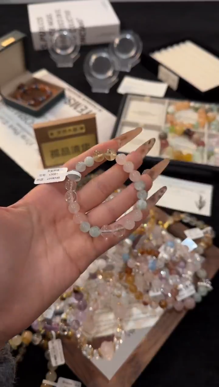 合金手链水晶冰淇淋多宝x3081