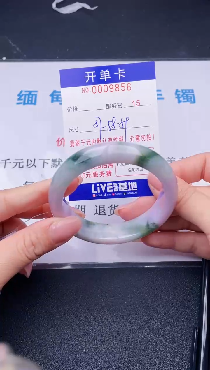 【闪购商品】翡翠手镯未镶嵌56天然翡翠A货