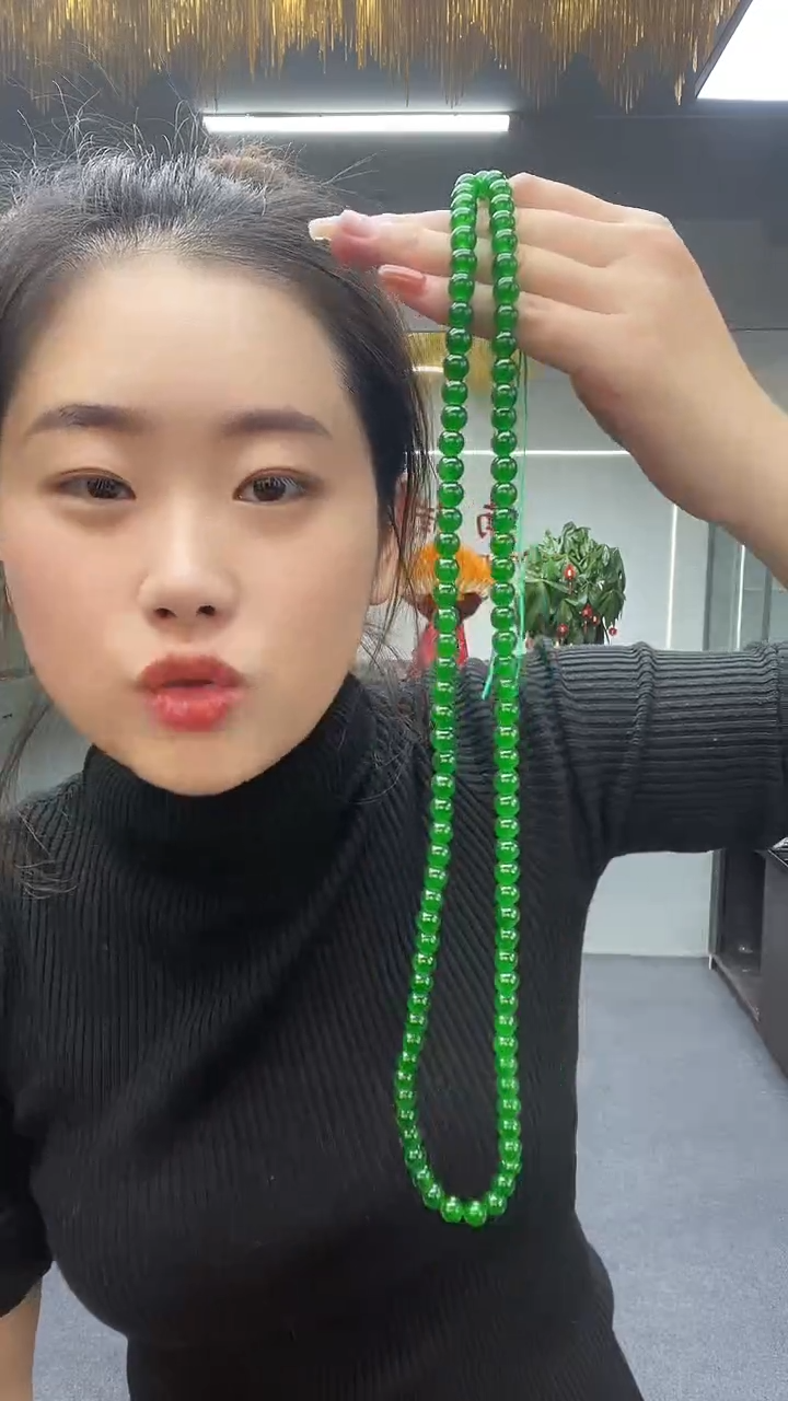 绿色卡8珠链多样性发货一件