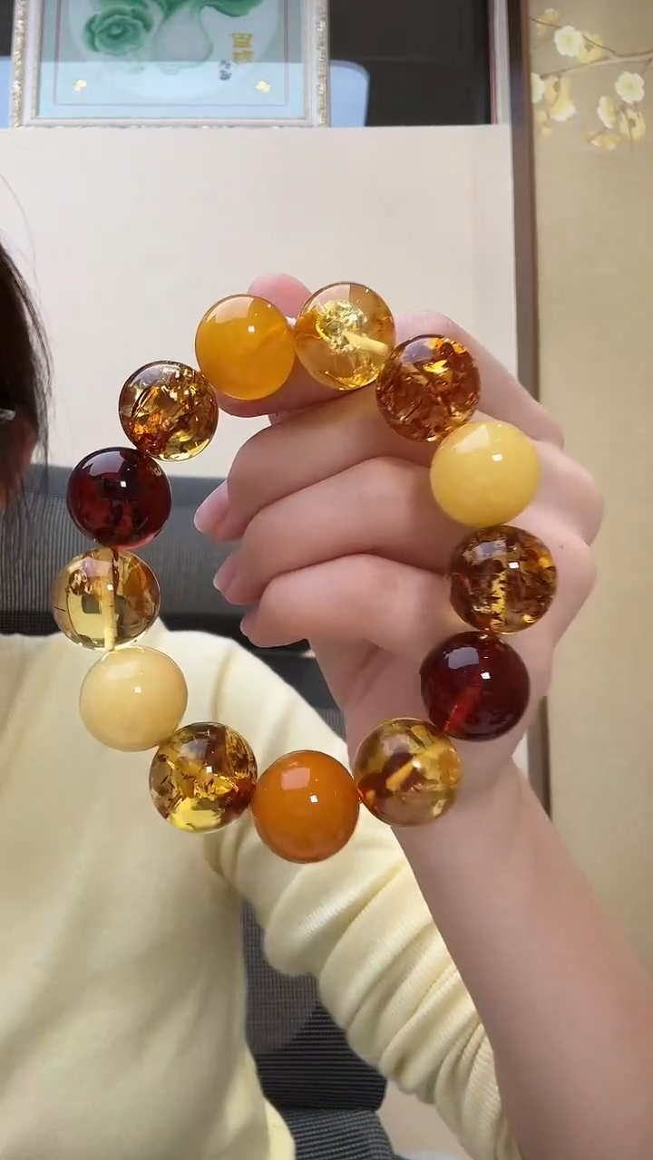 手链琥珀未镶嵌手串