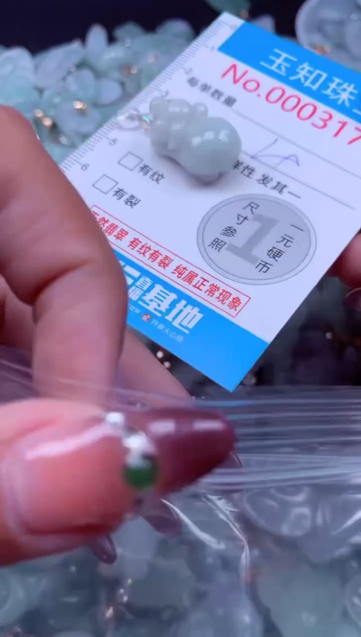 吊坠(不含链)未镶嵌翡翠3171