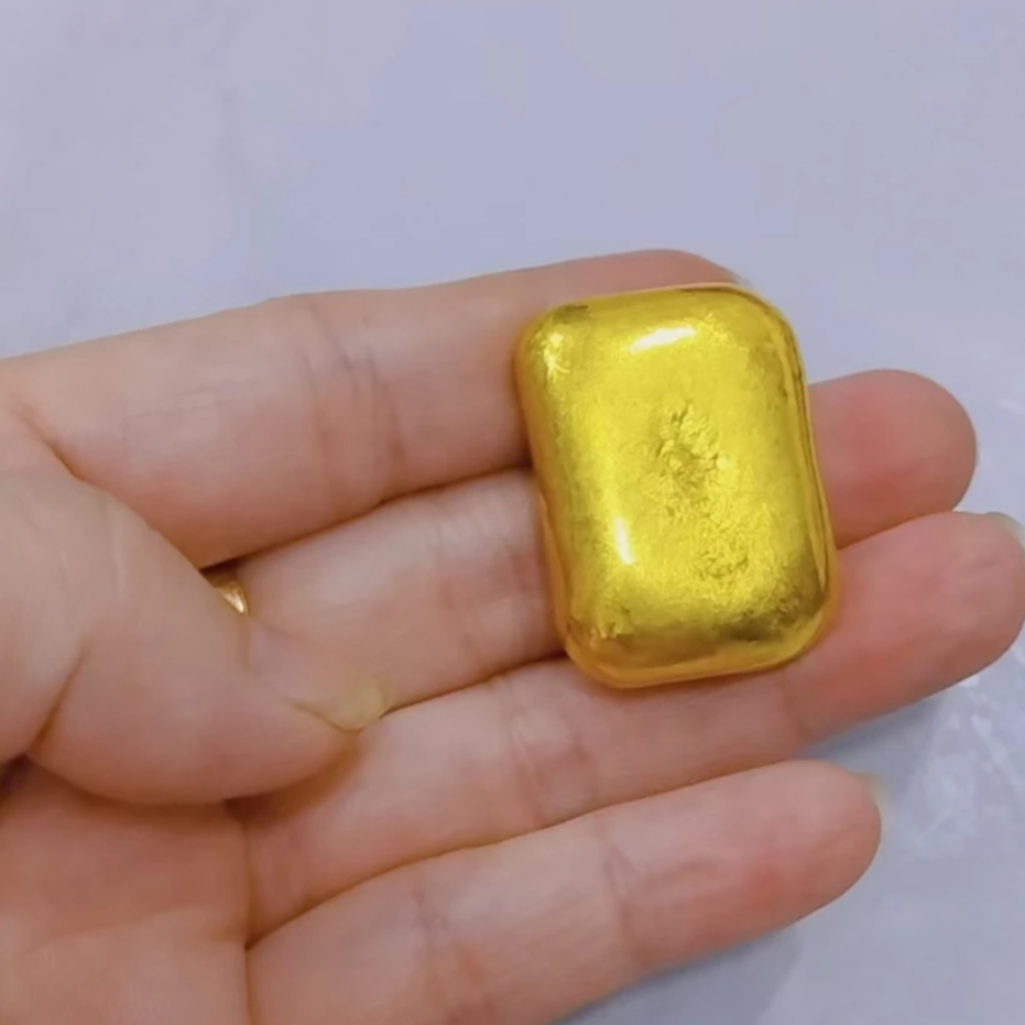 二次提纯方块 实心 金灿灿