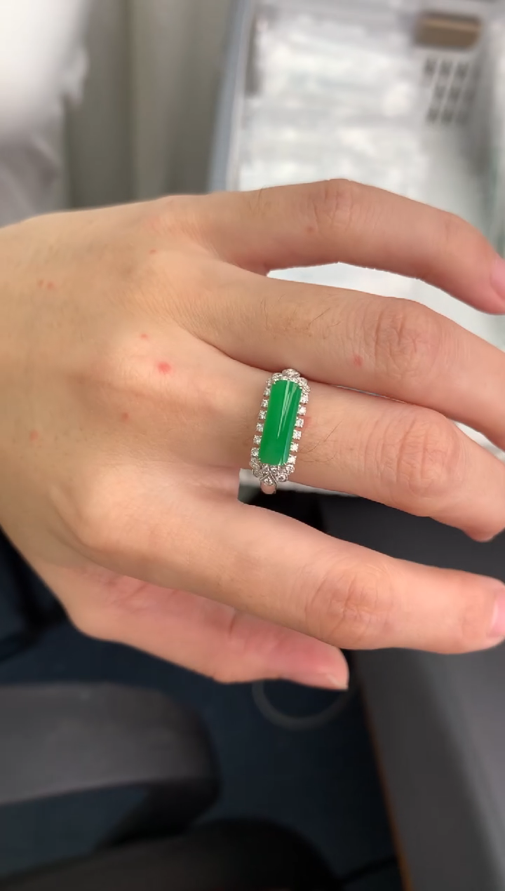 【闪购商品】定制翡翠18K金镶嵌模式推广期24小时鉴赏期