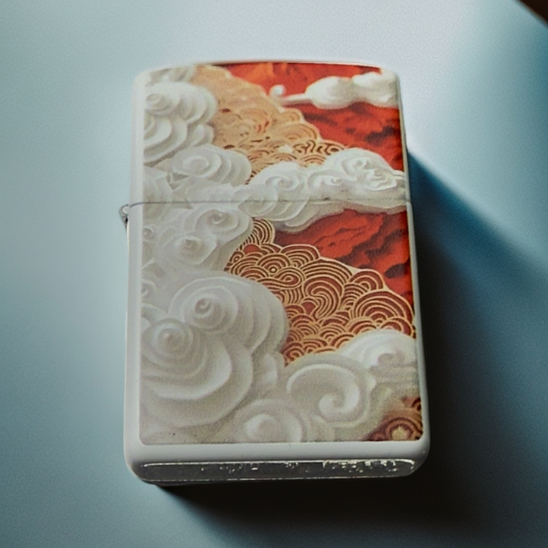 【彩印红祥云】精美动漫彩印红祥云打火机