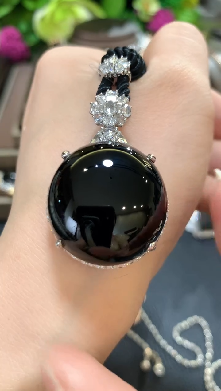 吊坠(不含链)18K金镶嵌翡翠w****️m121  