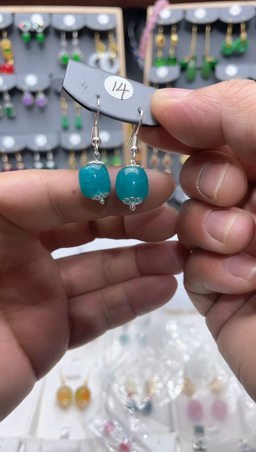 【闪购商品】玛瑙/玉髓耳饰银S925镶嵌时尚耳饰111