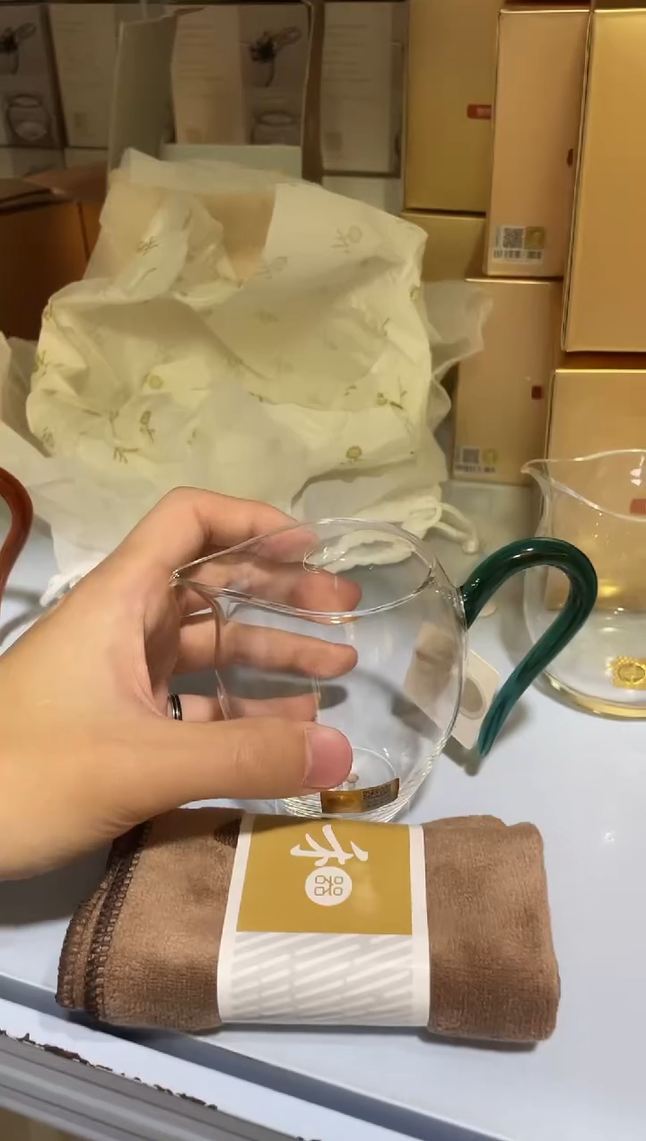 【闪购商品】晶彩/怡然茶海/墨绿色加茶巾