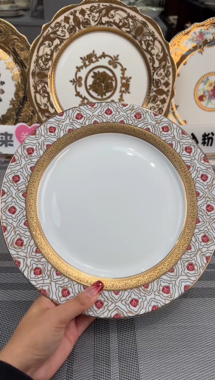 【闪购商品】瓷片10.5英寸平盘 1个 微瑕 福利价