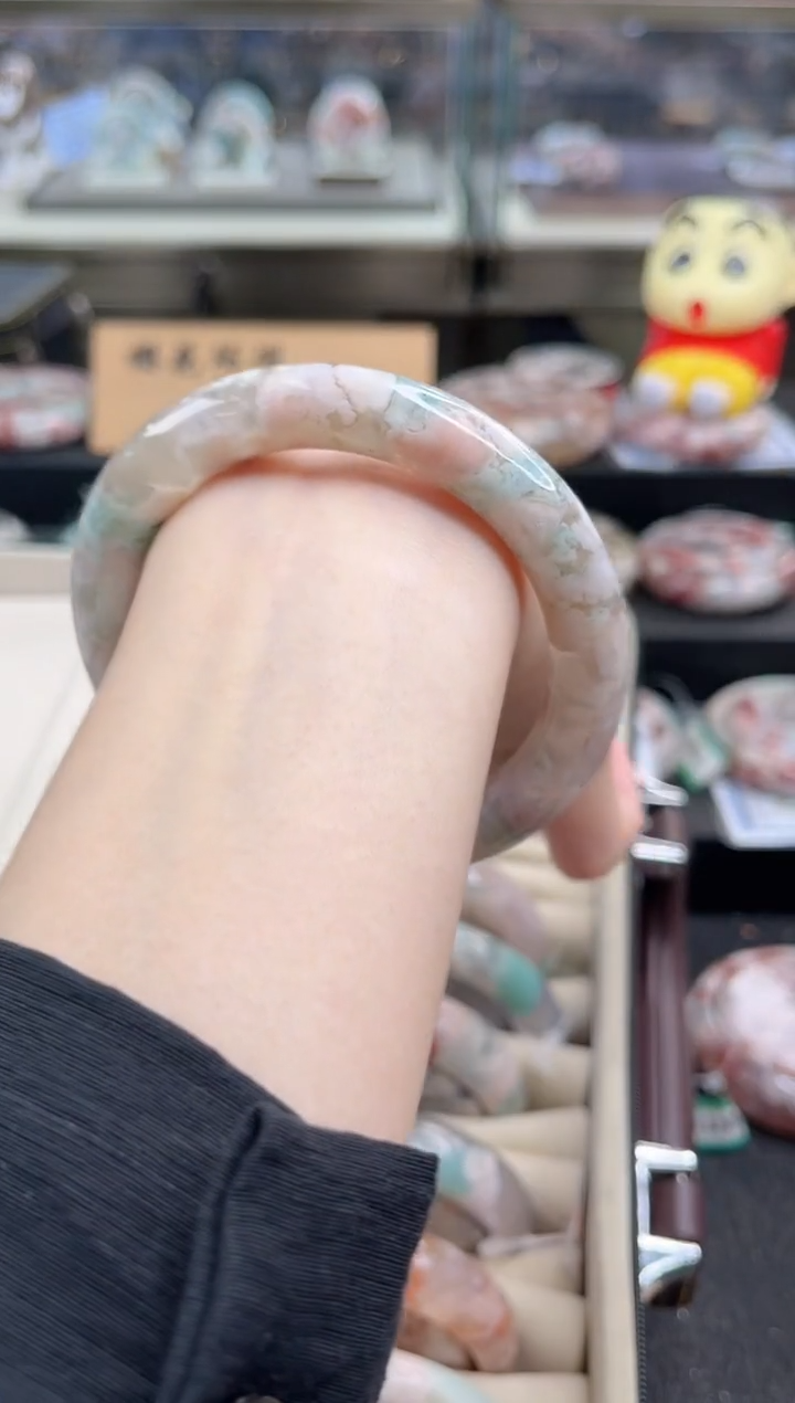 未镶嵌手镯石英质玉尘*丷圈口（赠品镯心）