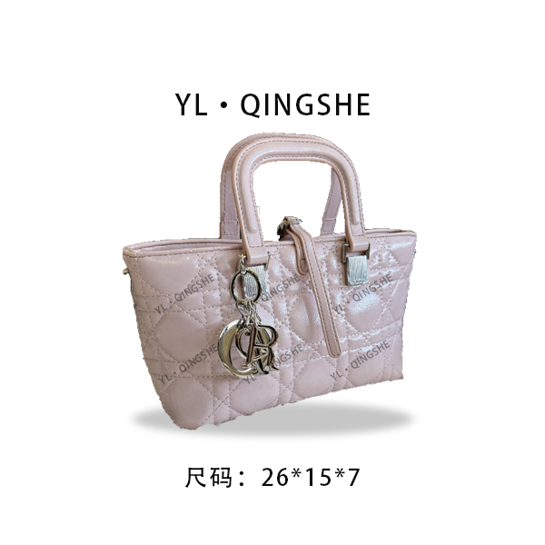 【ElinShow】2025年秋冬新款女包时尚设计单肩包SD-5371-半桃粉