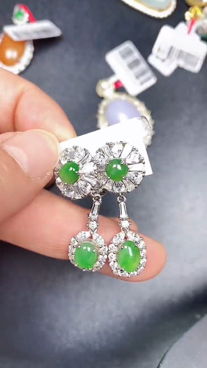 银S925镶嵌戒指翡翠2840