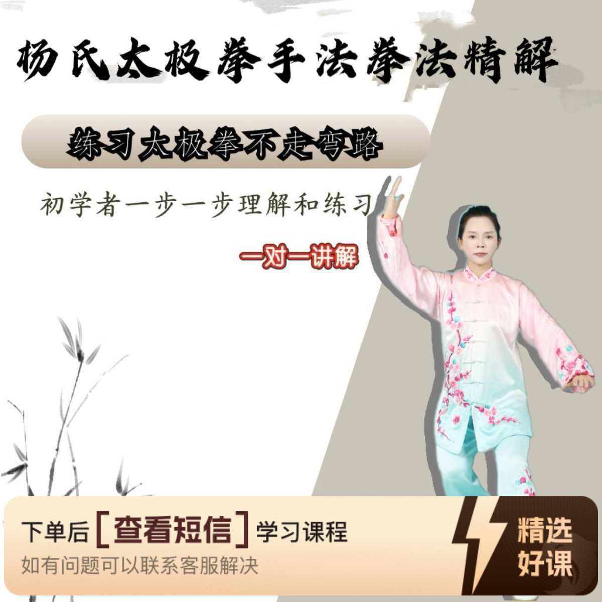 杨氏太极拳-拳法手法精讲（留意短信解锁课程）