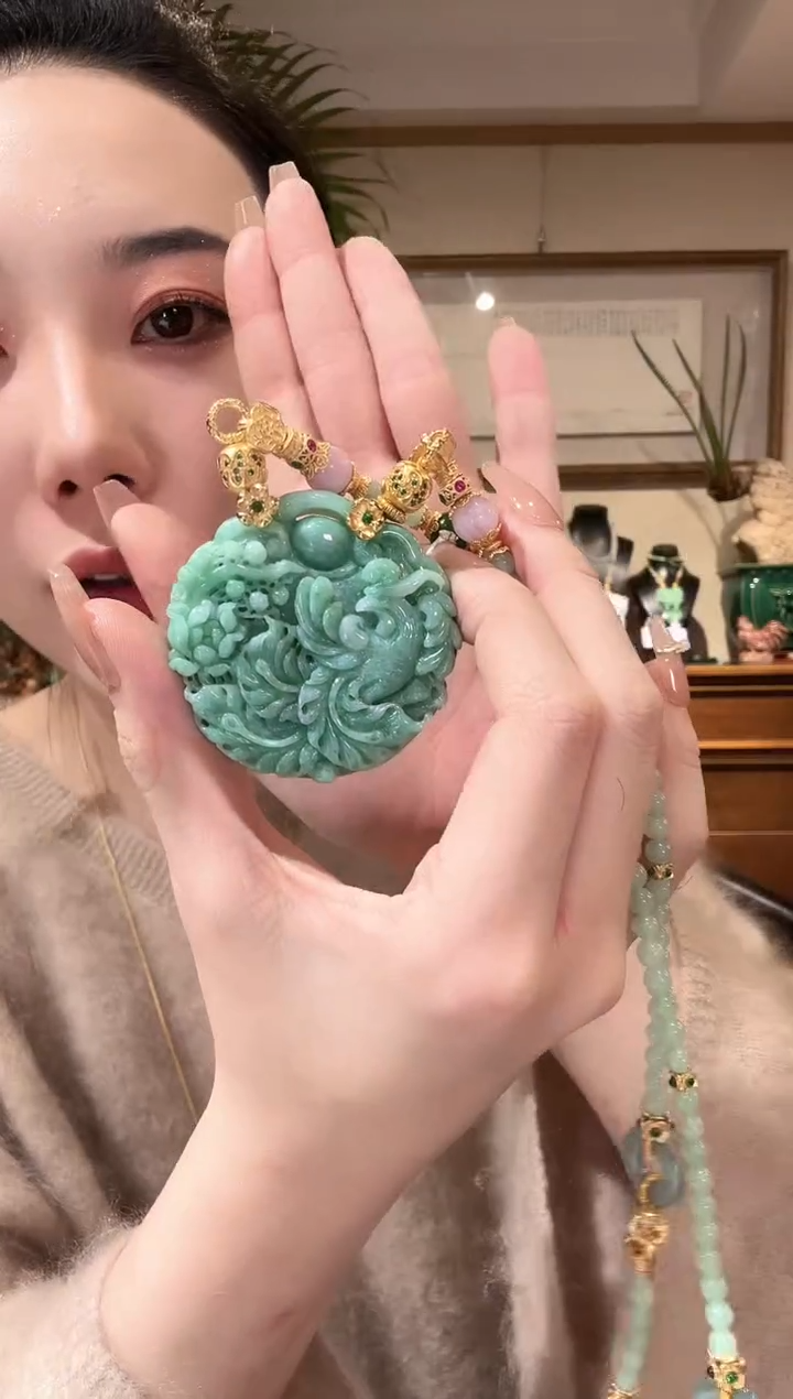 【闪购商品】翡翠颈饰未镶嵌国风