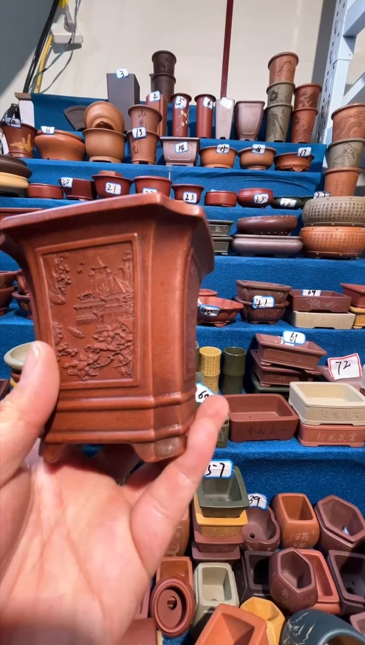 【闪购商品】紫砂紫砂花盆9*10