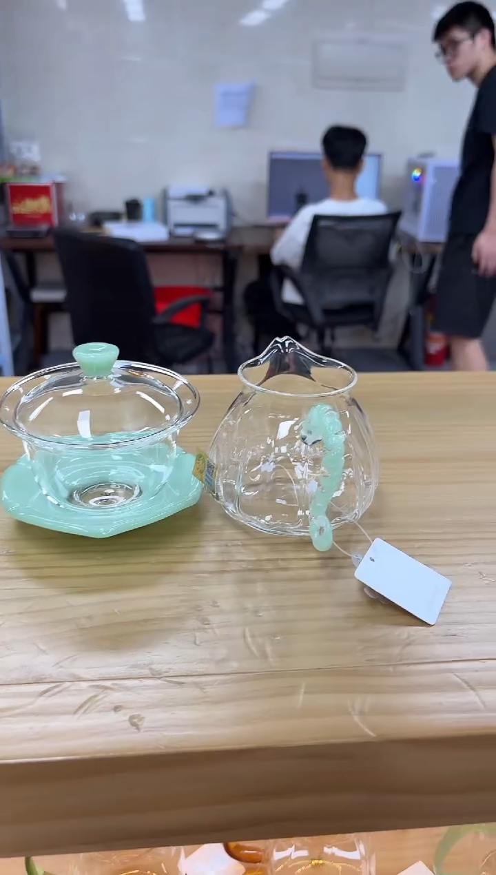 禾器禅语盖碗浅玉+禾器莲意